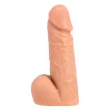 Телесный фаллоимитатор SO REAL REALISTIC 7INCH DONG   BALLS - 18 см телесный 