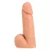 Телесный фаллоимитатор SO REAL REALISTIC 7INCH DONG   BALLS - 18 см телесный 