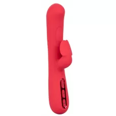 Розовый вибромассажер-кролик Throb Flutter - 21,5 см розовый 