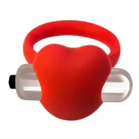 Красное эрекционное виброкольцо Infinity красный 