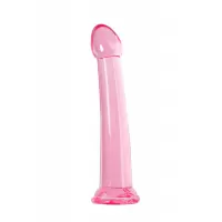 Розовый нереалистичный фаллоимитатор Jelly Dildo XL - 22 см розовый 