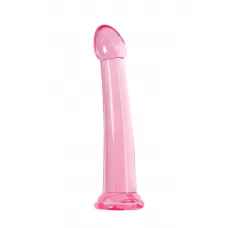 Розовый нереалистичный фаллоимитатор Jelly Dildo XL - 22 см розовый 