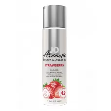 Массажное масло JO Aromatix Massage Oil Strawberry с ароматом клубники - 120 мл  
