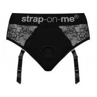 Черные трусики для насадок Diva Lingerie Harness - size M черный M