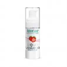 Жидкий вибратор со вкусом клубники Amoreane Strawberry - 30 мл  