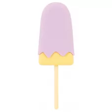 Сиреневый мини-вибратор в форме пломбира Vibrating Popsicle сиреневый 