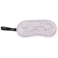 Серая кружевная маска на резиночке серый 