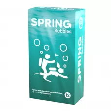 Презервативы SPRING BUBBLES с пупырышками - 12 шт  
