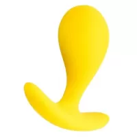Желтая анальная втулка Blob - 5,5 см желтый 