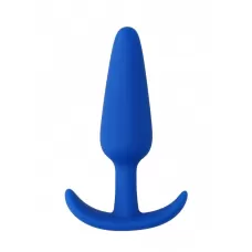 Синяя анальная пробка для ношения Slim Butt Plug - 8,3 см синий 