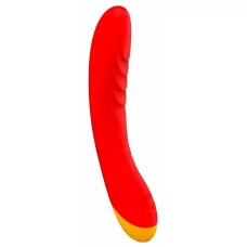 Красный изогнутый вибромассажер Romp Hype G-Spot - 21 см красный 