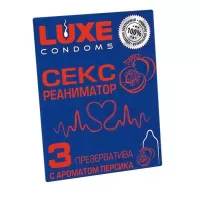 Презервативы с ароматом персика  Сексреаниматор  - 3 шт  