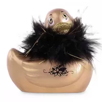 Золотистый вибратор-уточка I Rub My Duckie 2.0 Paris золотистый 