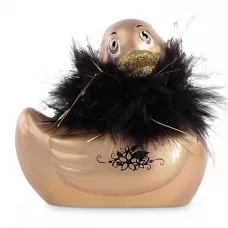 Золотистый вибратор-уточка I Rub My Duckie 2.0 Paris золотистый 