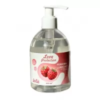Лубрикант на водной основе Love Protection Raspberry с ароматом малины - 300 мл  