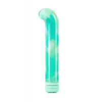 Зеленый компактный вибратор из стекла Magic Cane - 12 см зеленый 