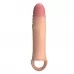 Телесная удлиняющая насадка на пенис с вибрацией телесный 