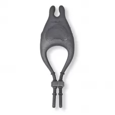 Черное эрекционное виброкольцо с управлением через приложение черный 