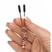 Золотистые зажимы для сосков и клитора All Sensation Nipple and Clitoral Chain золотистый 