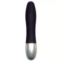 Черный миниатюрный вибратор DISCRETION - 8 см черный 