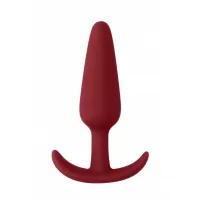 Красная анальная пробка для ношения Slim Butt Plug - 8,3 см красный 