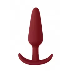Красная анальная пробка для ношения Slim Butt Plug - 8,3 см красный 