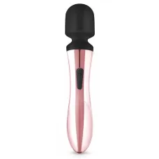 Черно-розовый вибромассажер Nouveau Curve Massager - 21 см черный с розовым 