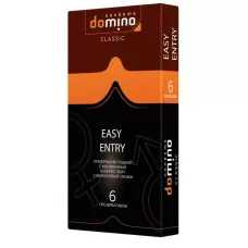 Презервативы с увеличенным количеством смазки DOMINO Classic Easy Entry - 6 шт  