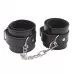 Черные оковы на ноги Obey Me Leather Ankle Cuffs черный 