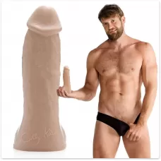 Реалистичный фаллоимитатор Fleshjack Boys - Colby Keller - 19 см телесный 