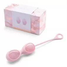 Тренажеры йони Le Wand Crystal Yoni Eggs из розового кварца розовый 