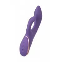 Фиолетовый вибратор-кролик Fingie с функцией Come-Hither - 21,6 см фиолетовый 