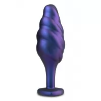 Фиолетовая анальная пробка с кристаллом-сердцем Matrix Bumped Bling Plug - 11,4 см фиолетовый 