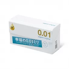 Увлажнённые презервативы Sagami Original 0.01 Extra Lub - 12 шт  