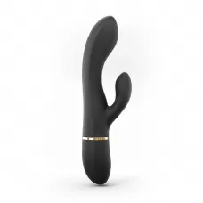 Черный вибратор-кролик Dorcel Glam Rabbit - 21 см черный 