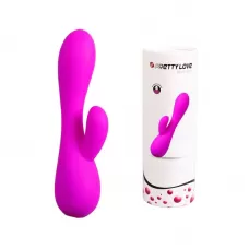 Лиловый вибратор-кролик Simon - 17,8 см лиловый Лиловый вибратор-кролик Simon - 17,8 см лиловый