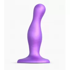Фиолетовая насадка Strap-On-Me Dildo Plug Curvy size S фиолетовый Фиолетовая насадка Strap-On-Me Dildo Plug Curvy size S фиолетовый