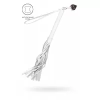 Белая кожаная плеть - 50 см белый 