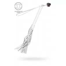 Белая кожаная плеть - 50 см белый Белая кожаная плеть - 50 см белый