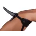 Насадка-фаллоимитатор на кожаных трусиках Harness Ultra Realistic 6,5  - 18,5 см черный 