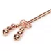 Золотистые зажимы для сосков и клитора All Sensation Nipple and Clitoral Chain золотистый 