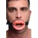 Кляп в форме губ Sissy Mouth Gag розовый с черным 