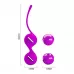 Лиловые вагинальные шарики на сцепке Kegel Tighten Up I лиловый 