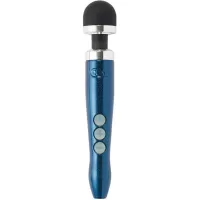 Синий беспроводной вибратор Doxy Die Cast 3R Rechargeable Wand - 28 см синий 