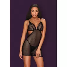 Пикантная сетчатая сорочка Millagro черный L-XL