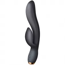 Черный вибратор-кролик Regala Rabbit - 22,5 см черный 
