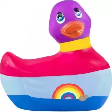 Вибратор-уточка I Rub My Duckie 2.0 Colors с разноцветными полосками разноцветный 