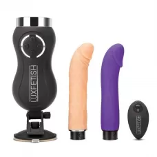 Портативная секс-машина Thrusting Compact Sex Machine c 2 насадками разноцветный 