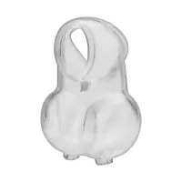 Прозрачная насадка-утяжка для мошонки Ball Sheath With Compression Cock Support прозрачный 