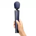 Cиний вибратор Le Wand Petite Rechargeable Vibrating Massager - 25 см синий 